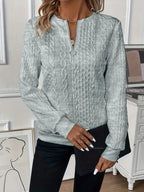 Women's Zip-Up Pullover Sweater | Chic Half-Zip Knitwear for Every Season