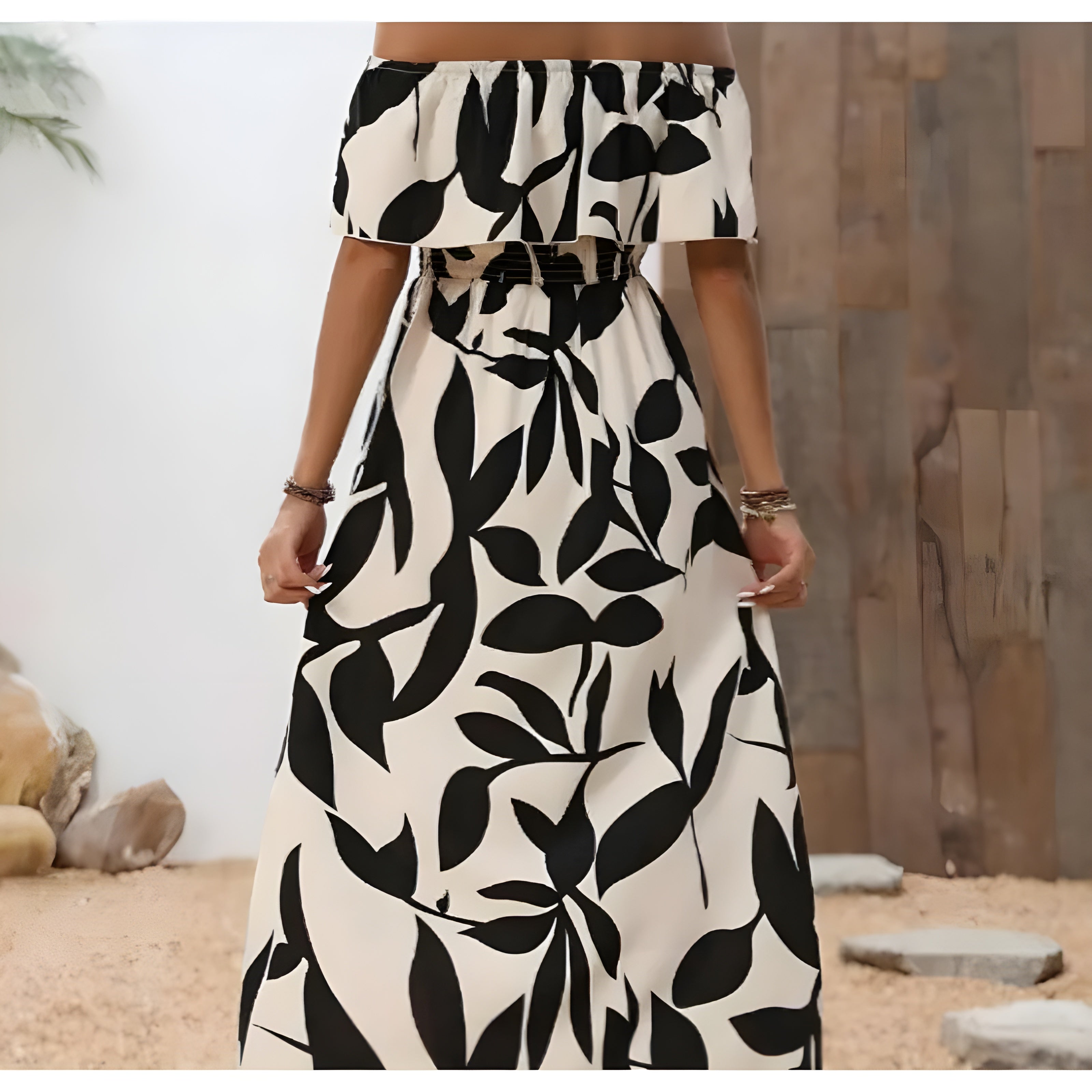 Women's Airy Maxi Dress with Timeless Elegance