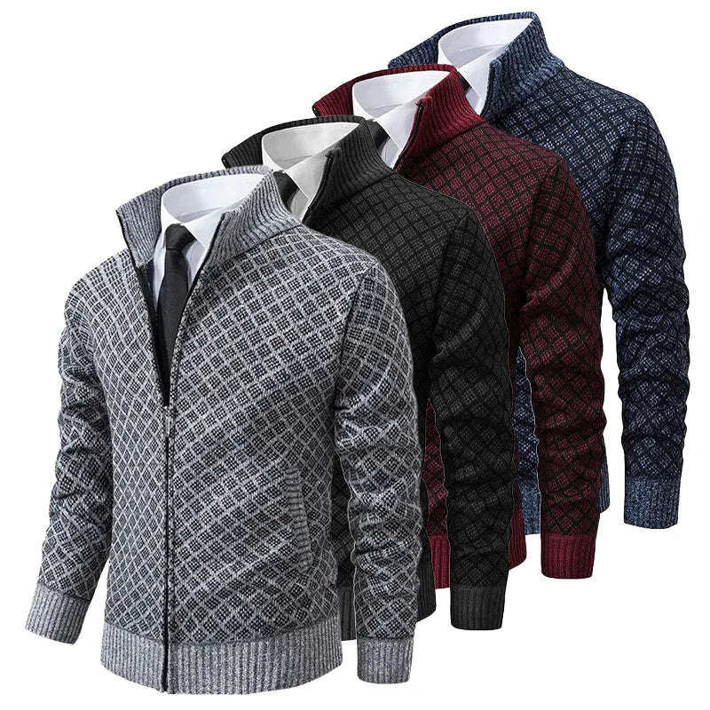 Men's Stylish Knit Cardigan | Classic Button-Front Sweater for Smart Casual Style