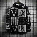 Men's Striped Knit Sweater | Classic Crewneck Knitwear with Bold Color Block Design
