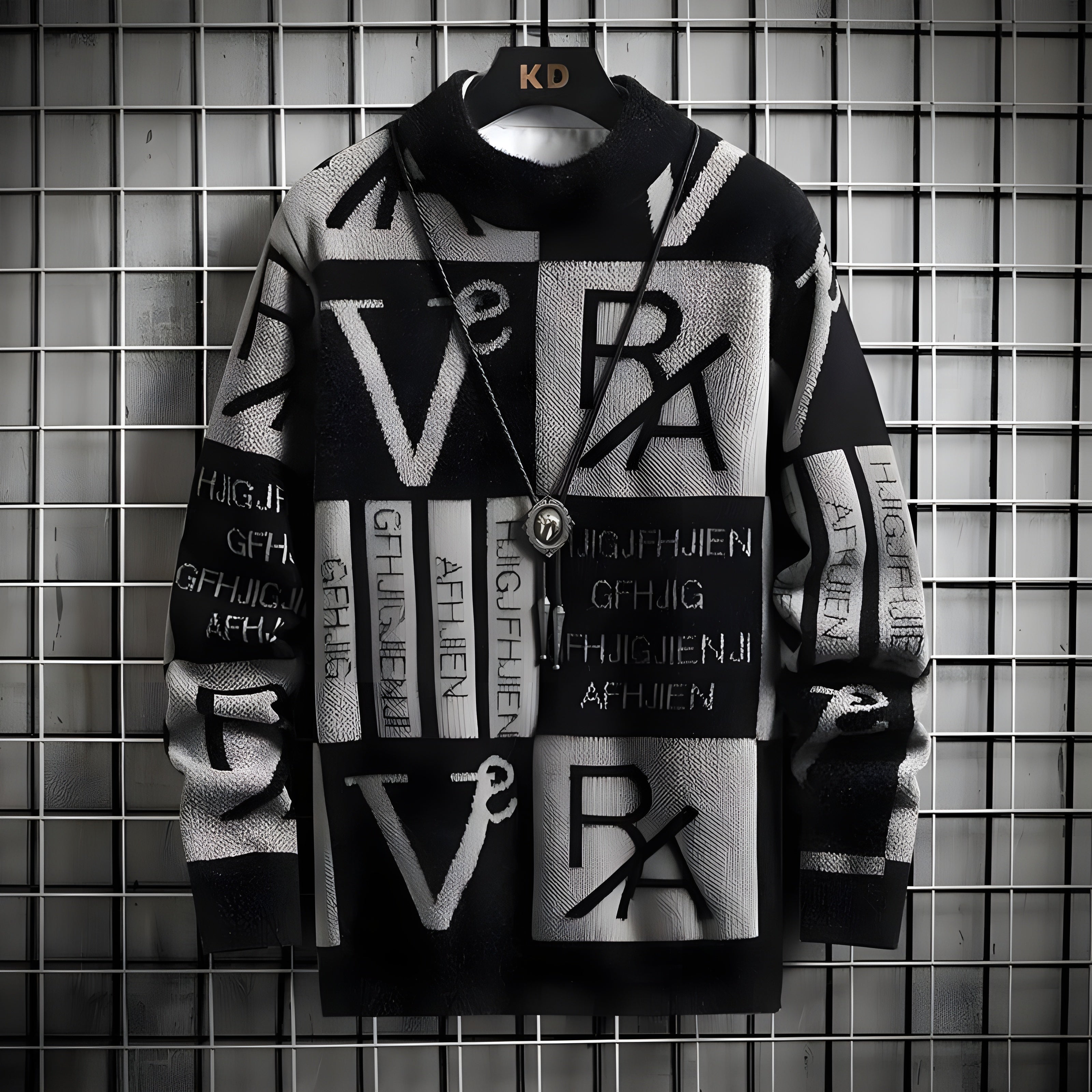 Men's Striped Knit Sweater | Classic Crewneck Knitwear with Bold Color Block Design