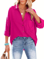 Women's Elegant V-Neck Blouse