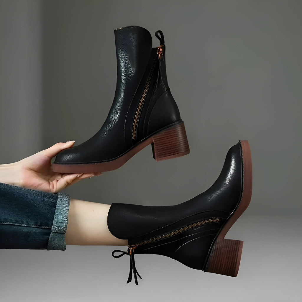 Women's Leather Shoes with Cushioned Insole | Comfortable Everyday Flats