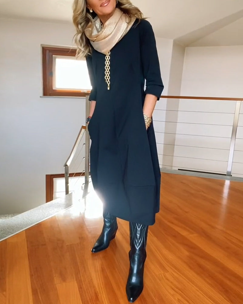 Women's Elegant Comfort Dress | Versatile Everyday Dress for Effortless Style