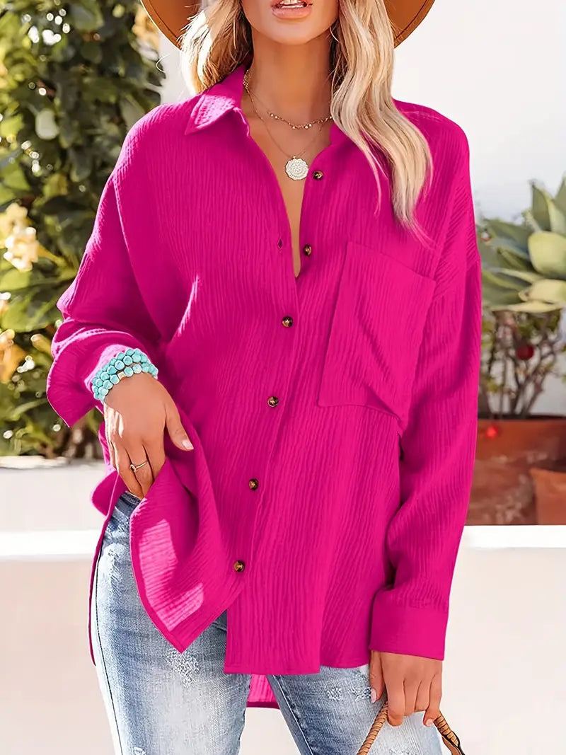 Women's Elegant V-Neck Blouse