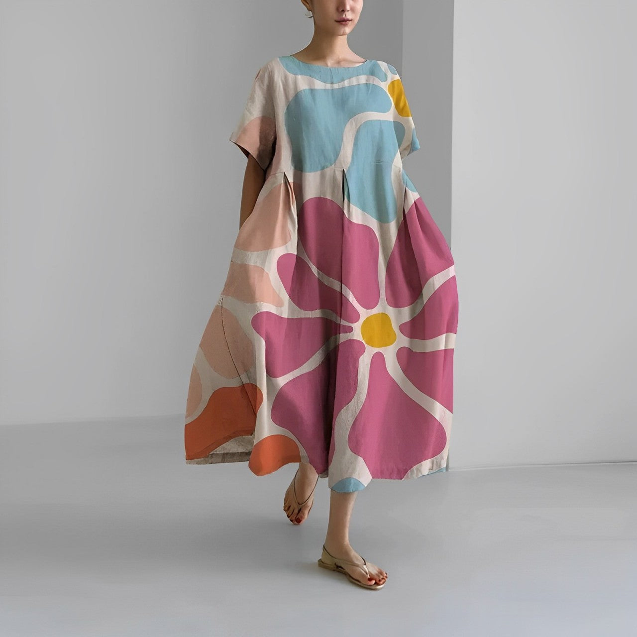 Women's Lightweight Floral Summer Dress