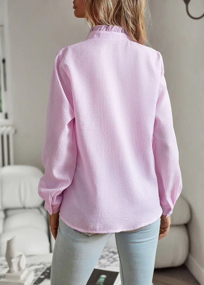 Women's Elegant Floral Print Blouse