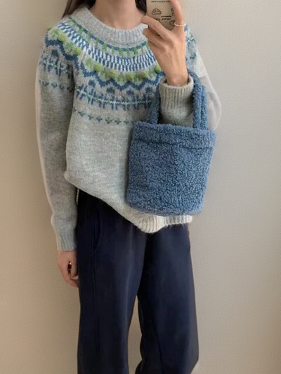 Women's Trendy Jacquard Sweater