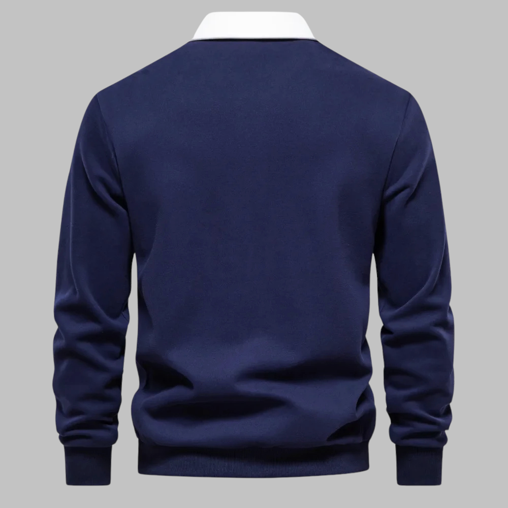 Men's Polo Neck Sweater | Sleek Knitwear Combining Comfort and Refined Style