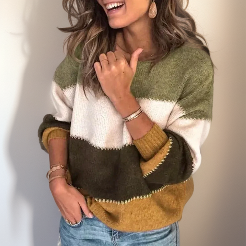 Women's Luxury Striped Sweater