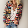 Women's Colorful Vintage-Style Sweater