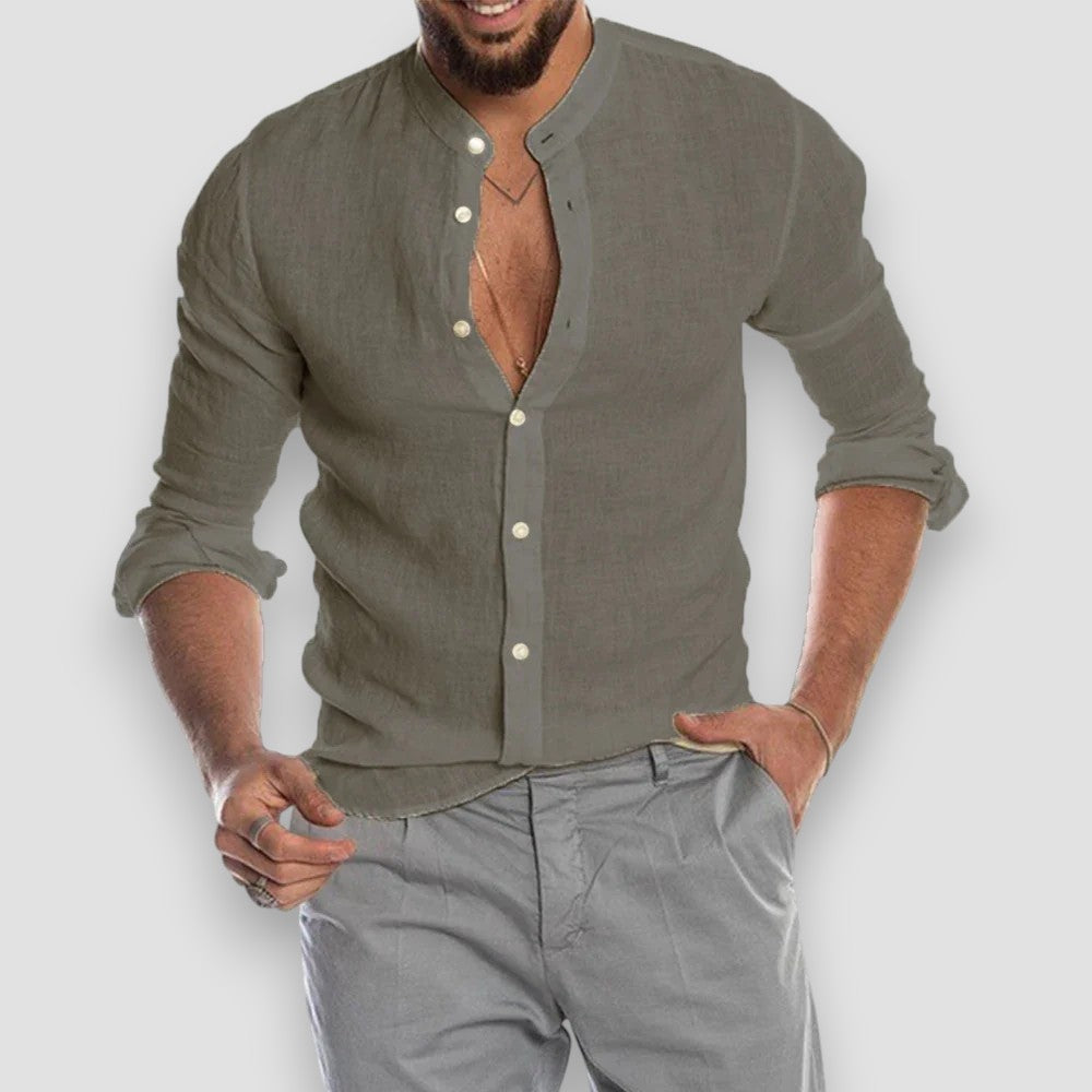 Men's Breathable Linen Shirt