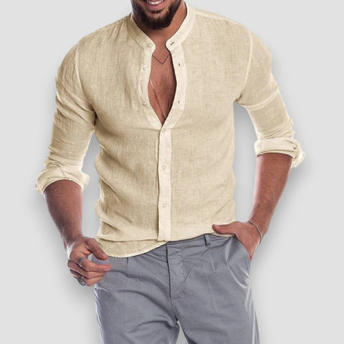 Men's Breathable Linen Shirt