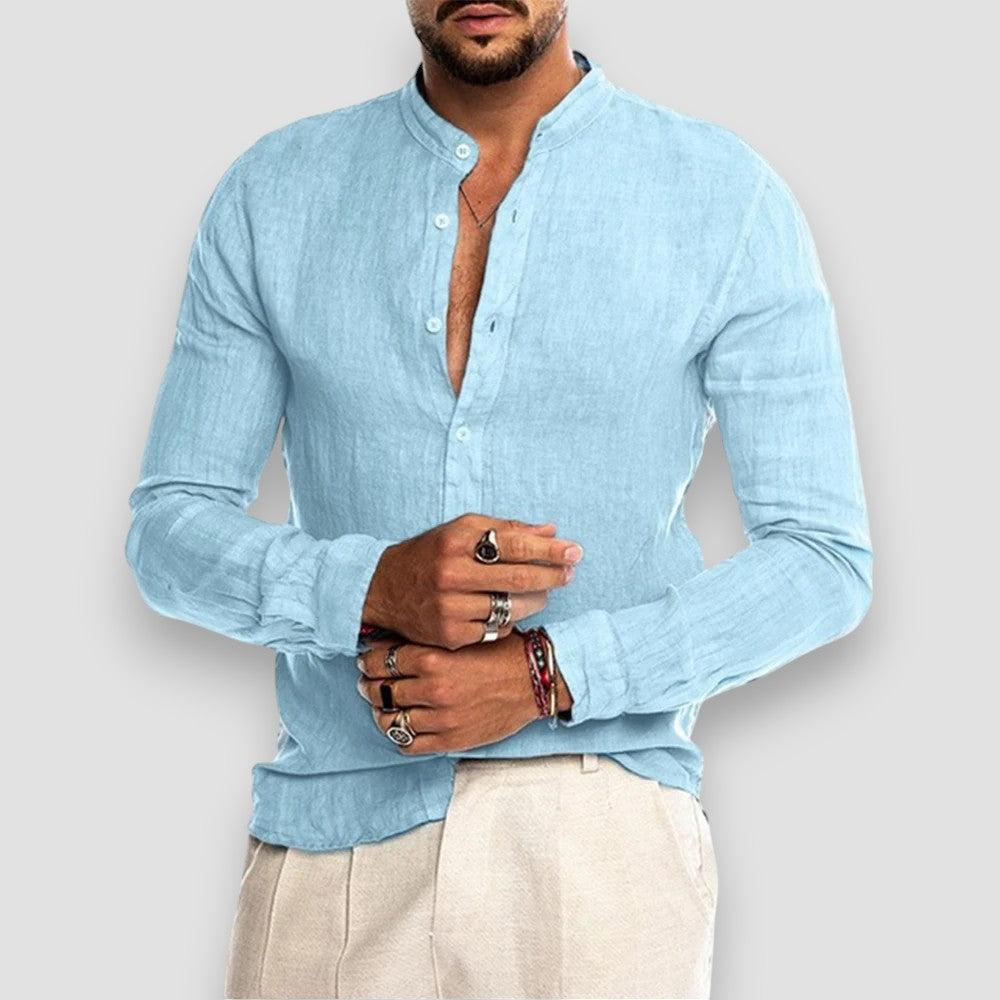 Men's Breathable Linen Shirt