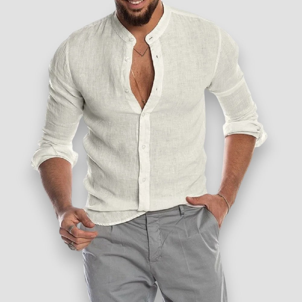 Men's Breathable Linen Shirt