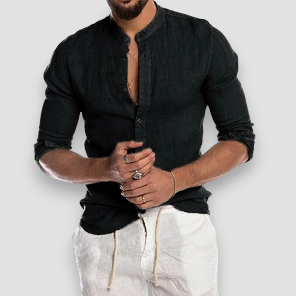 Men's Breathable Linen Shirt