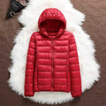 Women's Lightweight Quilted Jacket – Red