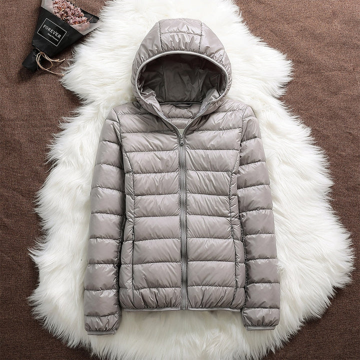Women's Ultra-Light Puffer Jacket with Hood