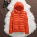 Women's Lightweight Quilted Jacket – Orange