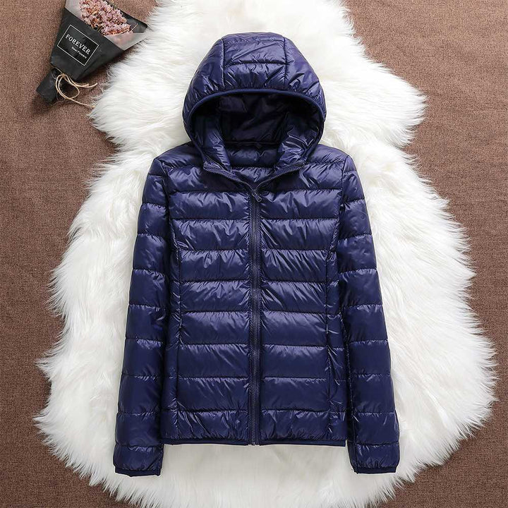 Women's Lightweight Quilted Jacket – Navy Blue