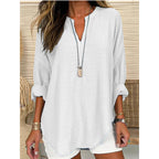 Women's Elegant V-Neck Blouse
