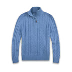 Men's Knit Half-Zip Sweater | Comfortable Classic Pullover with Stylish Zipper Detail