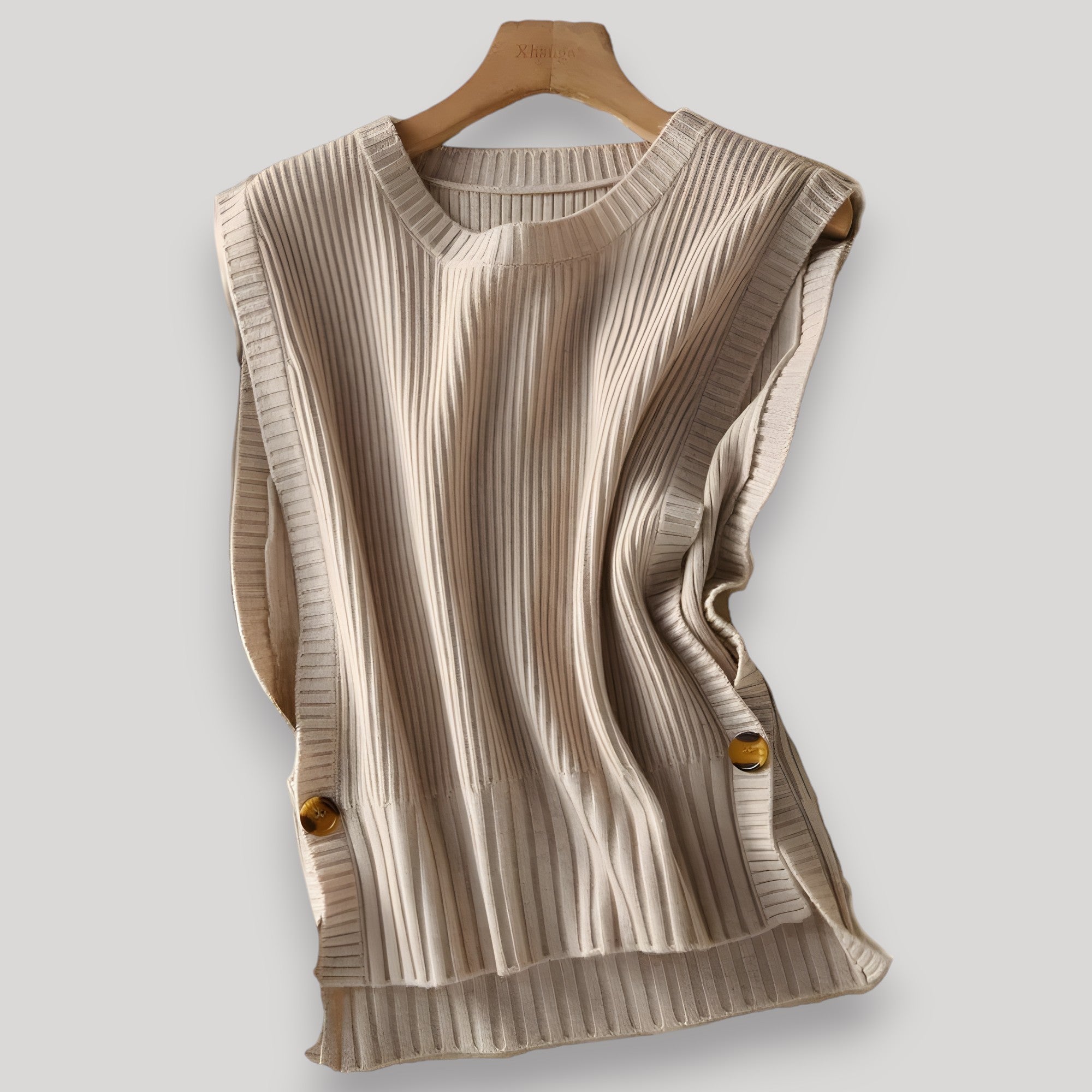 Women's Ribbed Knit Sleeveless Vest