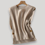 Women's Ribbed Knit Sleeveless Vest
