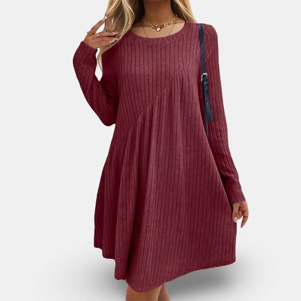Women's Comfortable Long-Sleeve Dress