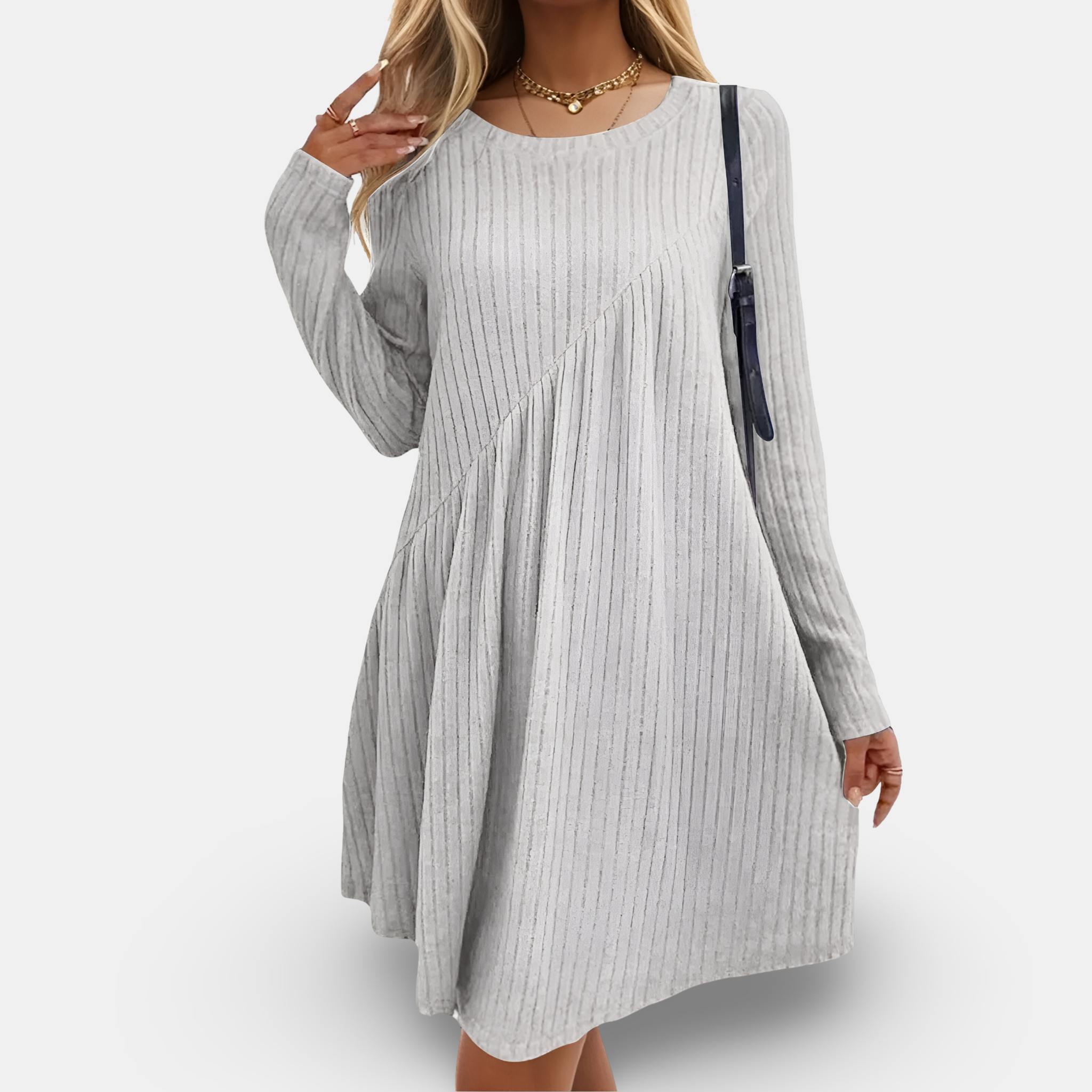 Women's Comfortable Long-Sleeve Dress