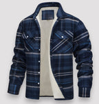 Men's Plaid Flannel Shirt Jacket | Classic Lumberjack Shacket for Fall & Winter