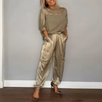 Women's Sustainable Lounge Set | Eco-Friendly Matching Hoodie & Pants Comfort Set