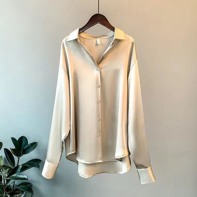 Women's Elegant Satin Shirt