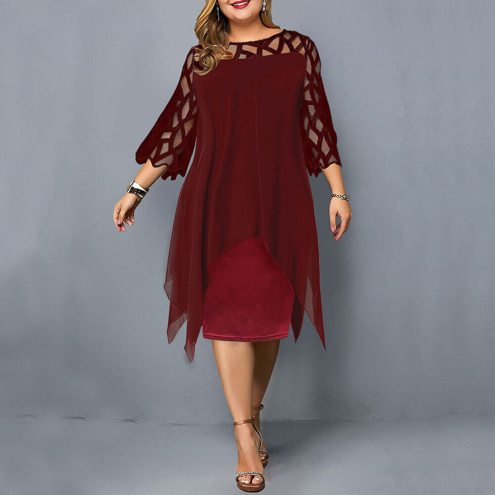 Women's Elegant Oversized Midi Dress
