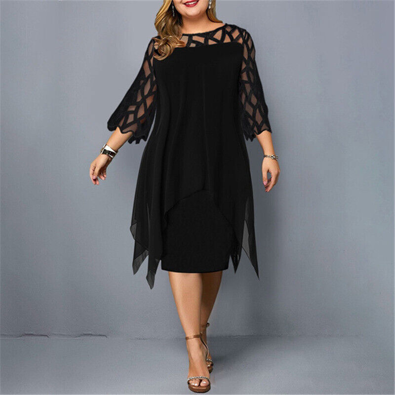 Women's Elegant Oversized Midi Dress