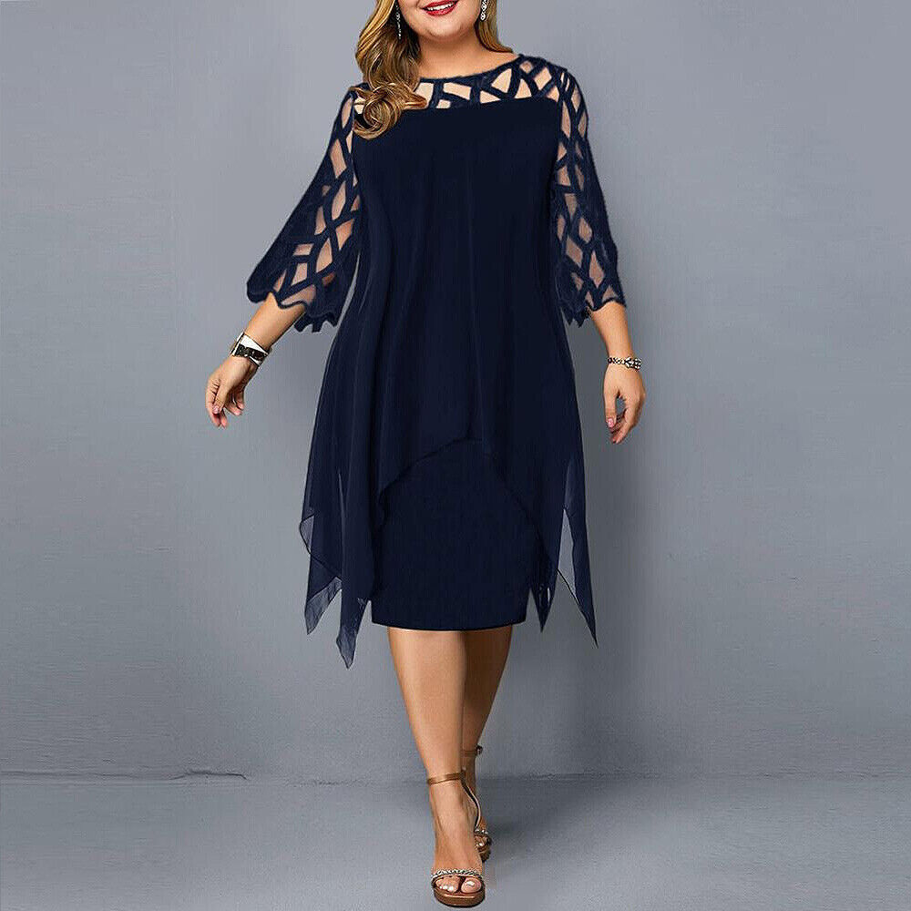 Women's Elegant Oversized Midi Dress
