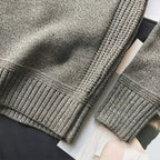 Men's Classic Crew Neck Knit Sweater | Timeless Elbow Patch Pullover in Multiple Colors