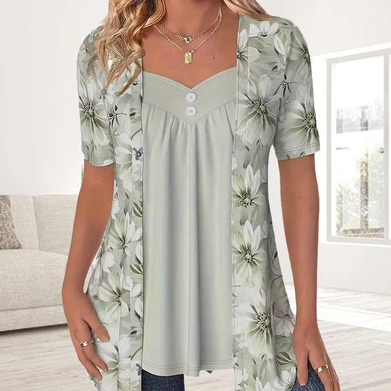 Women's Elegant Floral Blouse