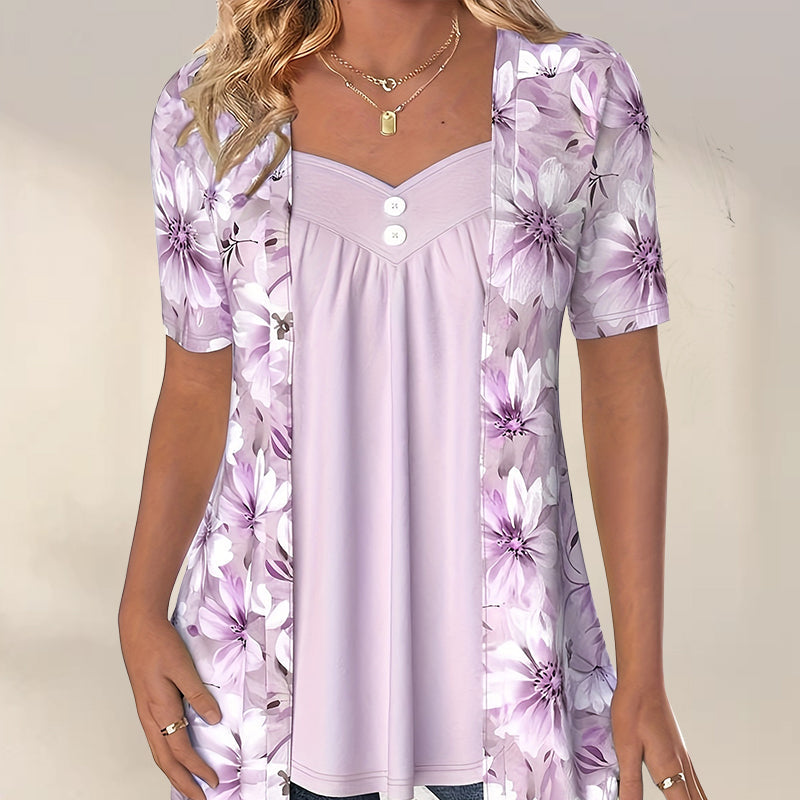 Women's Elegant Floral Blouse