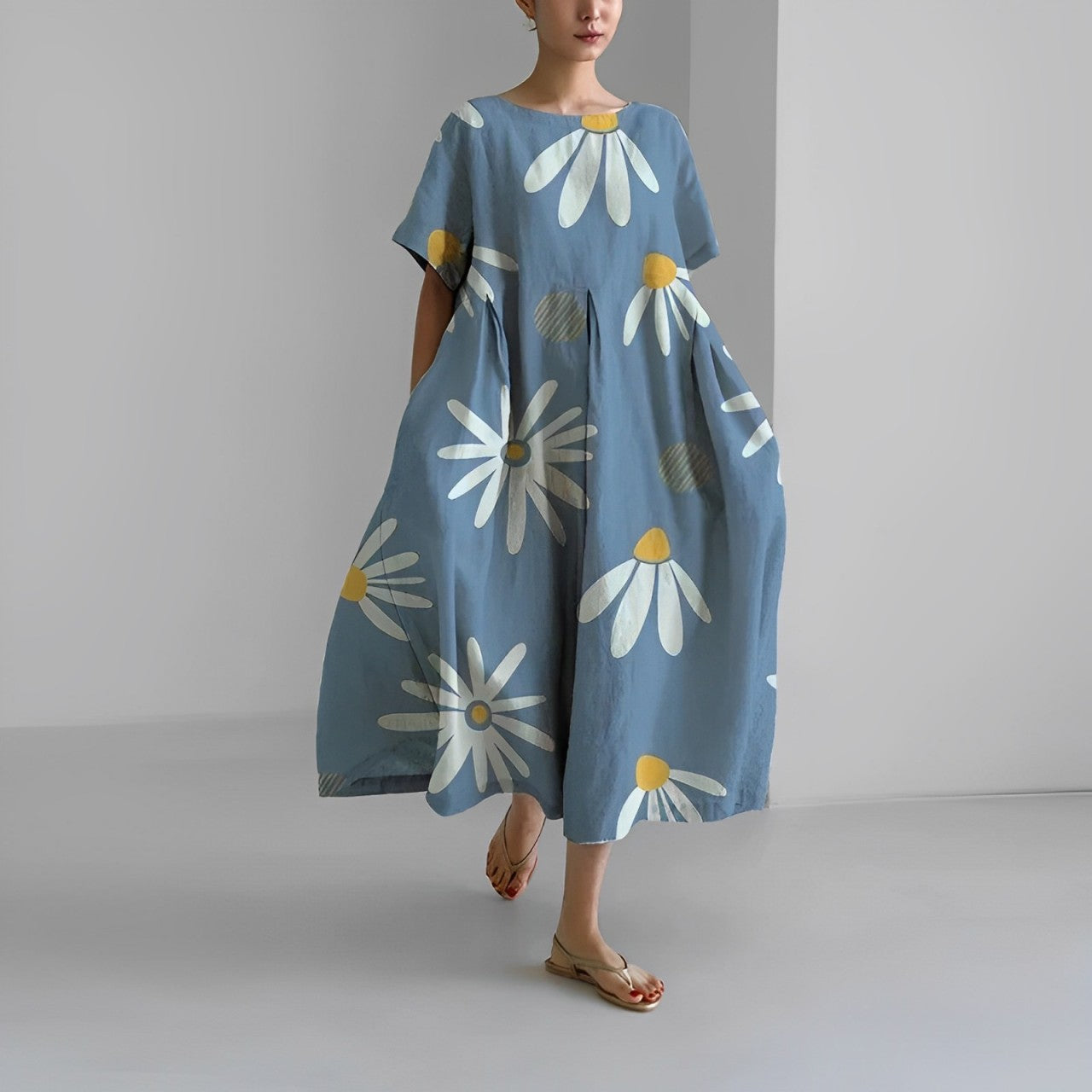 Women's Lightweight Floral Summer Dress
