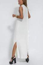 Women's Elegant Long Dress with Matching Cardigan