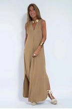 Women's Elegant Long Dress with Matching Cardigan